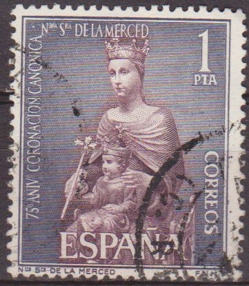 z vendido España 1963 1523 Sello º Coronación Ntra. Sra. De la Merced Virgen Timbre Espagne Spain Spagna Espana Spanje Spanien 